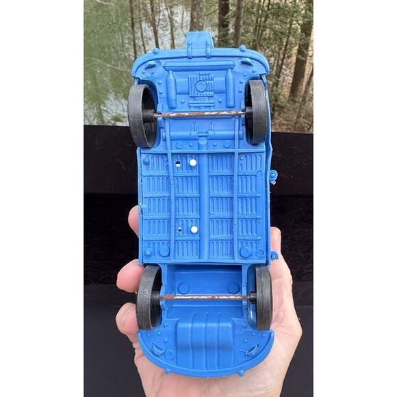 Vintage VW Volkswagen GAY Blue CAMPER Van by GAY TOYS INC -#2 - Picture 7 of 11